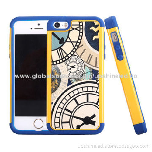 Two Detachable Pieces Cases for iPhone 5/5S, Made of Drop-resistant PC with Shock Absorbing Soft TPU